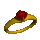 Jacinth Electrum Wedding Ring